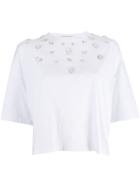 Christopher Kane Crystal Gem T-shirt - White