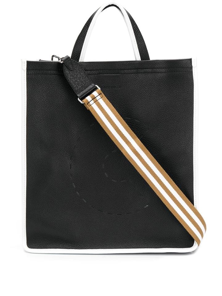 Coccinelle Cut Out Logo Tote - Black