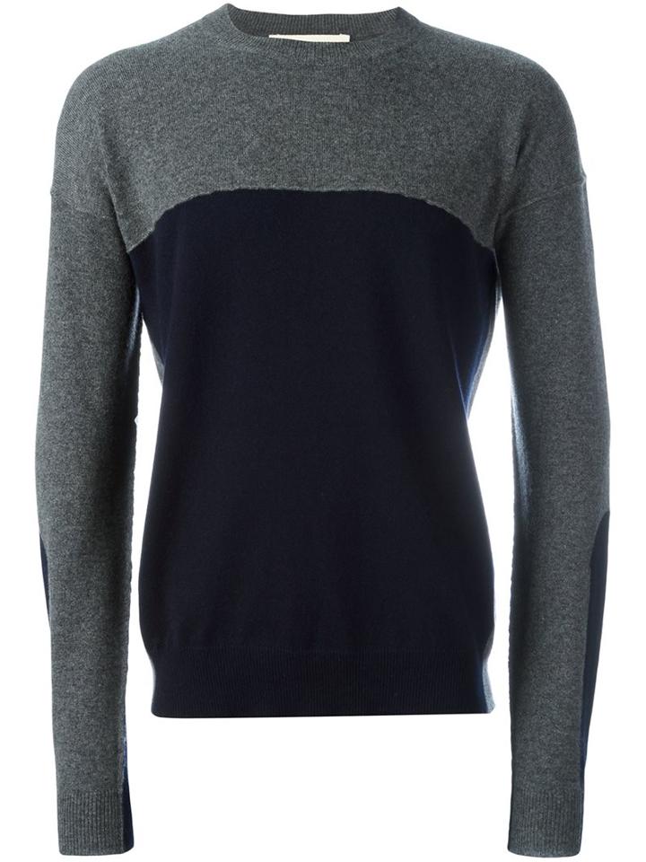 Marni Two Tone Jumper, Men's, Size: 46, Grey, Cashmere