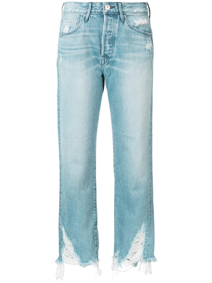 3x1 Cropped Pants - Blue