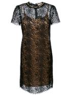 Michael Michael Kors Embellished Lace Dress - Black