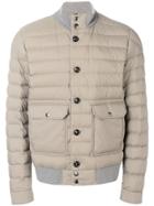 Moncler Padded Cropped Jacket - Nude & Neutrals