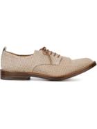 Buttero Weave Effect Textured Lace Up Shoes