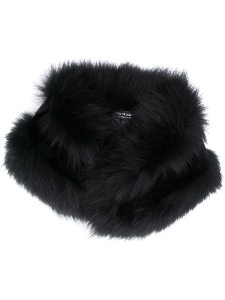 Yves Salomon Accessories Neck Collar - Black