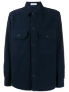 Closed Button-up Shirt - Blue