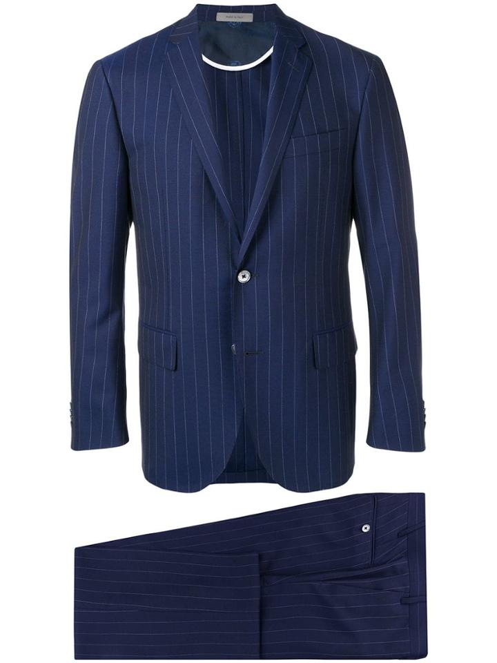 Corneliani Striped Two-piece Suit - Blue