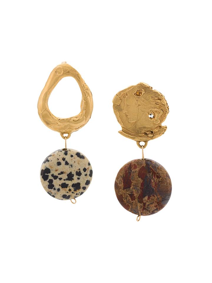 Alighieri Drop Earrings - Metallic