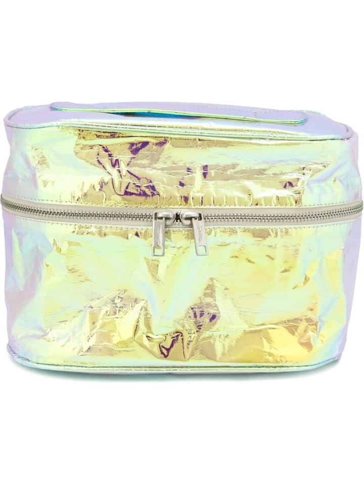 Zilla Glossy Iridescent Beauty Bag