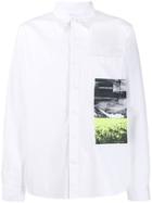 Calvin Klein Jeans Photographic Print Pocket Shirt - White