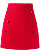 Dolce & Gabbana Dg Button Skirt - Red