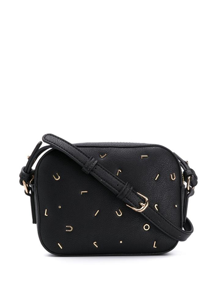 Liu Jo Embossed Letters Crossbody Bag - Black