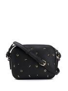 Liu Jo Embossed Letters Crossbody Bag - Black