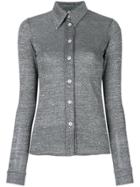 Alexa Chung Button-down Fitted Shirt - Grey