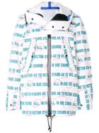 Sacai Vector Print Raincoat - White