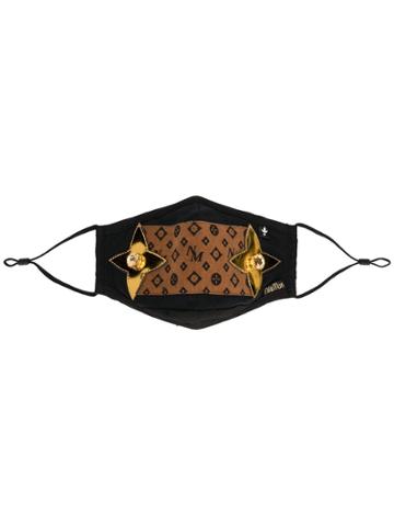 Nil & Mon Printed Pollution Mask - Black
