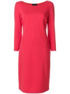 Giorgio Armani Classic Fitted Dress - Red