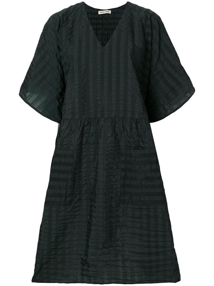 Henrik Vibskov Milli Texture Flared Dress - Green