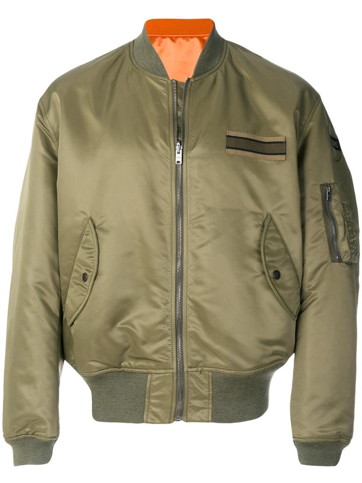 Kent & Curwen Sheen Bomber Jacket - Green