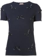 No21 Embellished Knitted Top - Blue