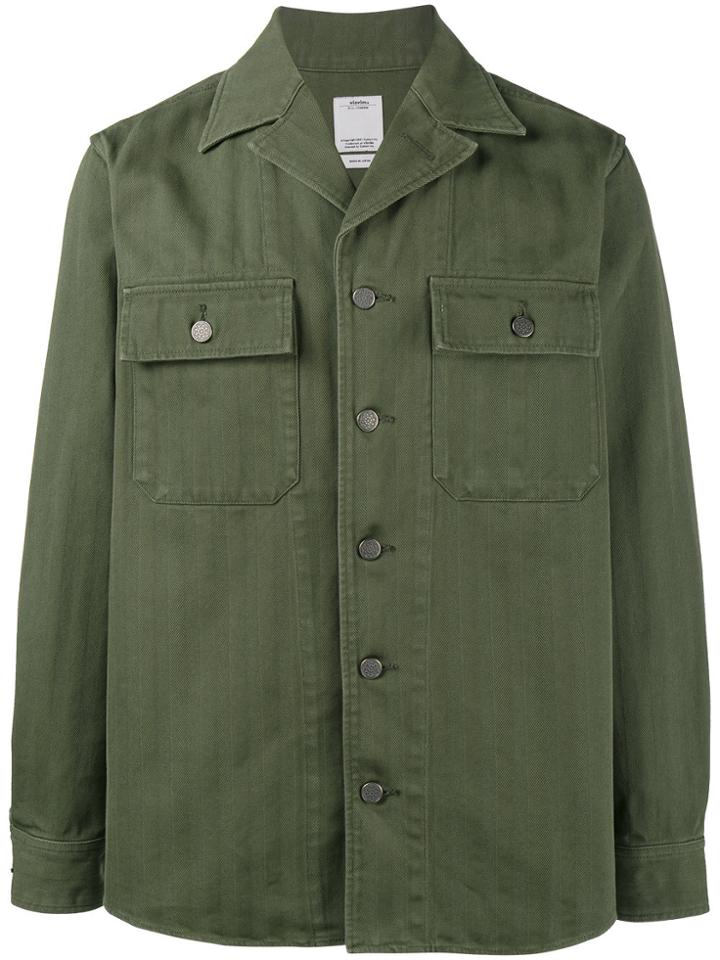 Visvim Willard Herringbone Shirt Jacket - Green