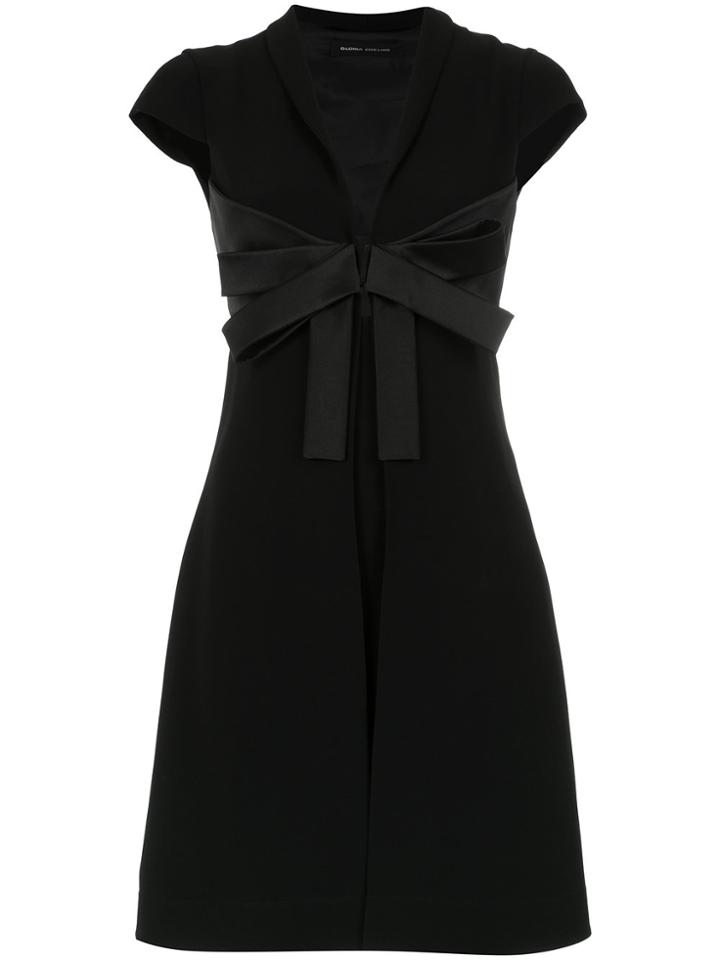 Gloria Coelho Ribbon Applique Dress - Black