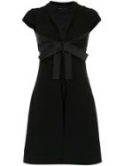 Gloria Coelho Ribbon Applique Dress - Black