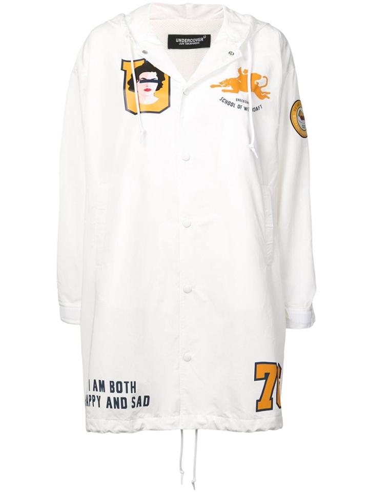 Undercover Logo Patch Coat - White