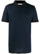 Versace Collection All-over Logo Print Polo Shirt - Blue