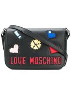 Love Moschino Logo Patch Mini Bag - Black