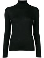 Brunello Cucinelli Cashmere Classic Turtle Neck Sweater - Black
