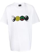 Stussy Yin Yang Print T-shirt - White