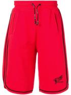 Roberto Cavalli Logo Track Shorts - Red