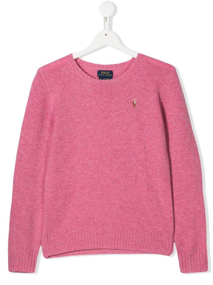 Ralph Lauren Kids Teen Round Neck Sweater - Pink