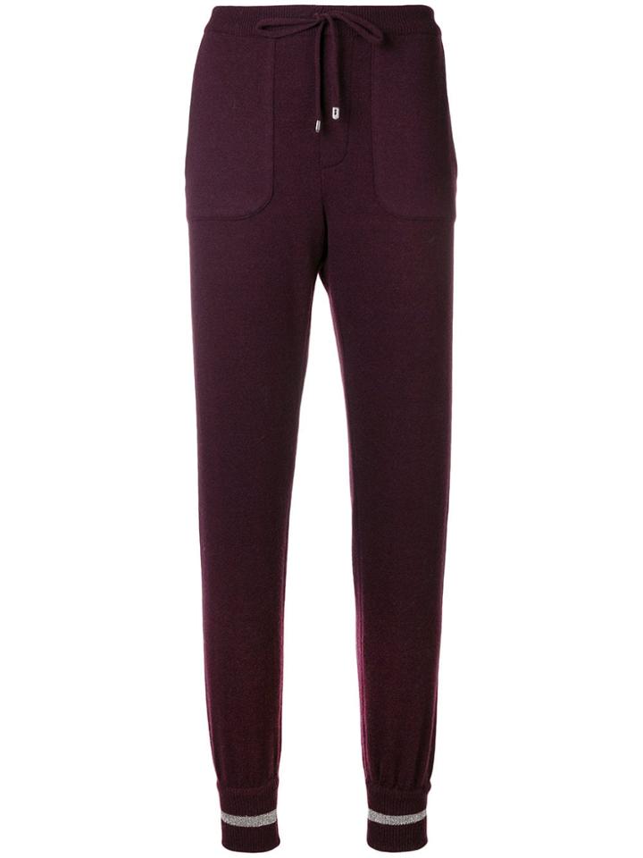 Lorena Antoniazzi Knitted Track Pants - Pink & Purple
