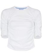 Mugler Ruched Front T-shirt - White