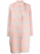 By Malene Birger Checked Oversized Coat - Pink