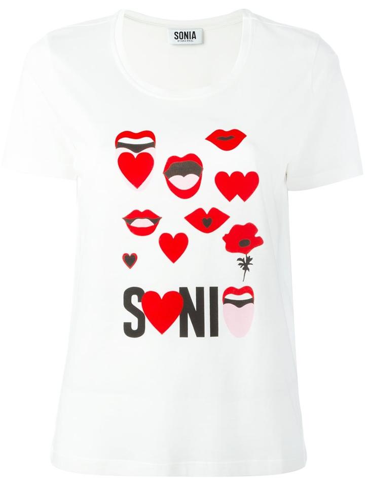 Sonia By Sonia Rykiel Lips Print T-shirt