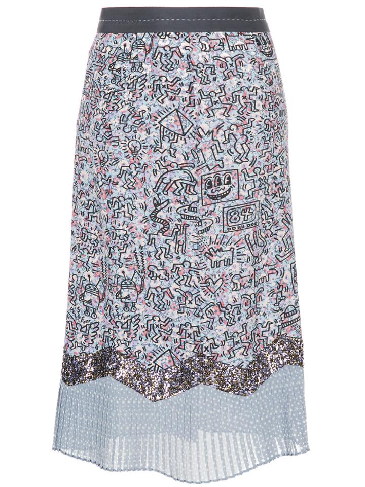 Coach X Keith Haring Patchwork Skirt - White