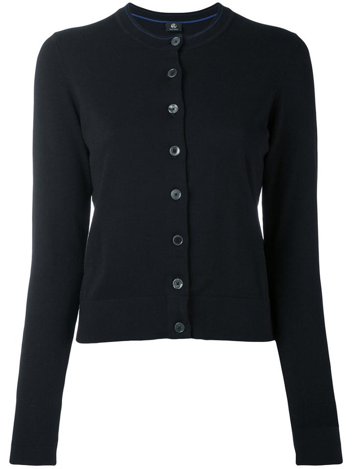 Ps By Paul Smith - Buttoned Cardigan - Women - Cotton - L, Black, Cotton