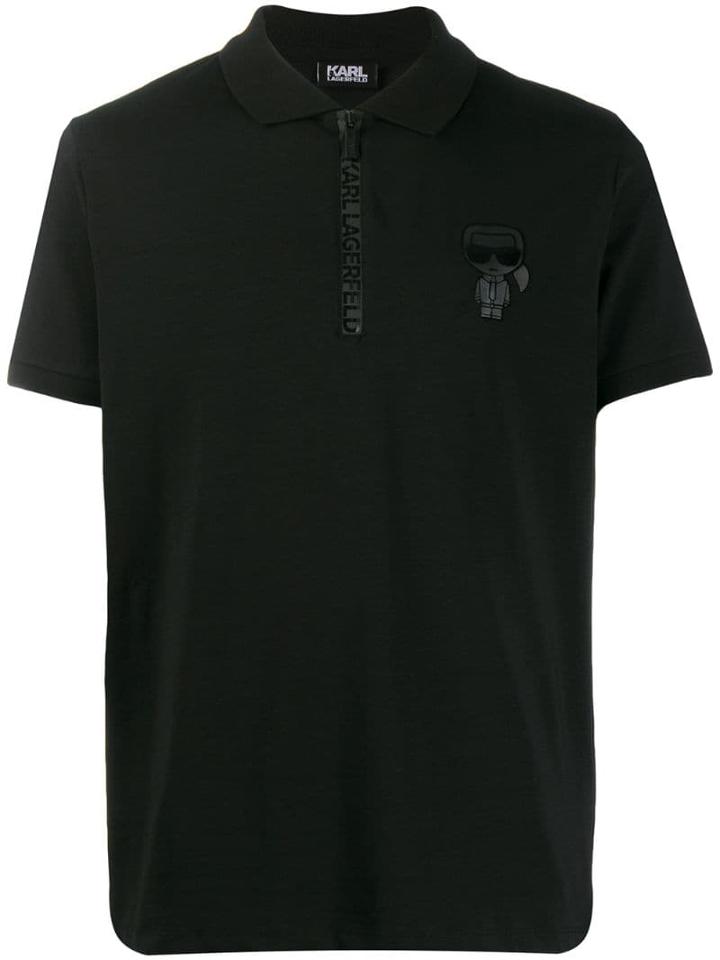 Karl Lagerfeld Karl Logo Polo Shirt - Black
