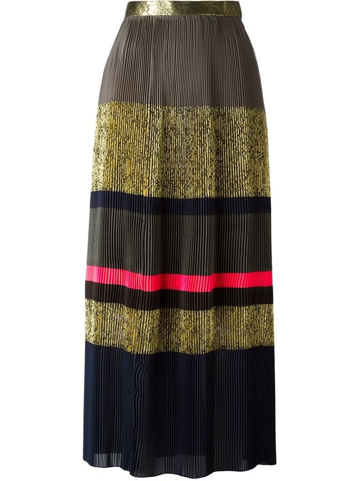 Kolor Pleated Maxi Skirt