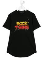 Dsquared2 Kids Rock Twins T-shirt, Boy's, Size: 14 Yrs, Black