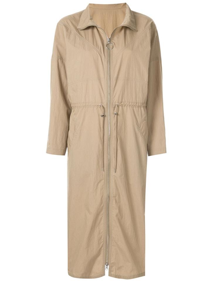 Le Ciel Bleu Drawstring Waist Maxi Dress - Neutrals