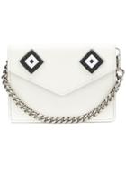 Les Petits Joueurs Flap Chain Mask Cardholder - White