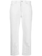Alexander Mcqueen Mid-rise Denim Jeans - White