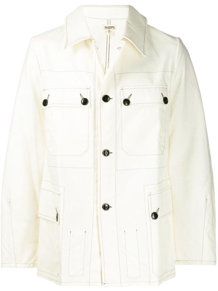 Phipps Basic Denim Jacket - White