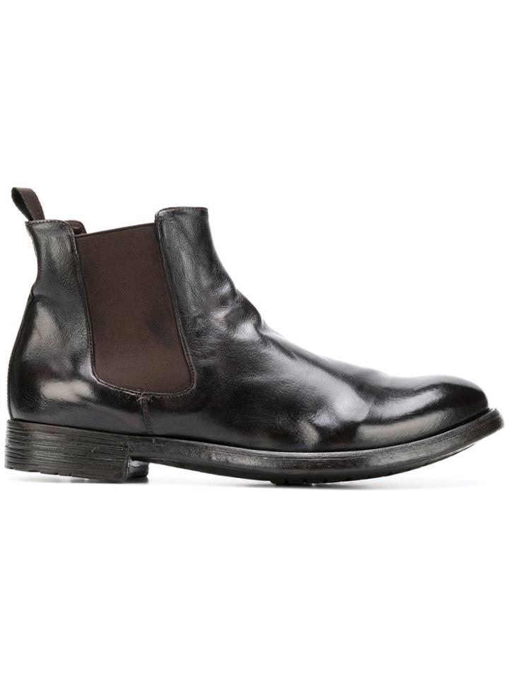 Officine Creative Distressed Ankle Boots - Brown