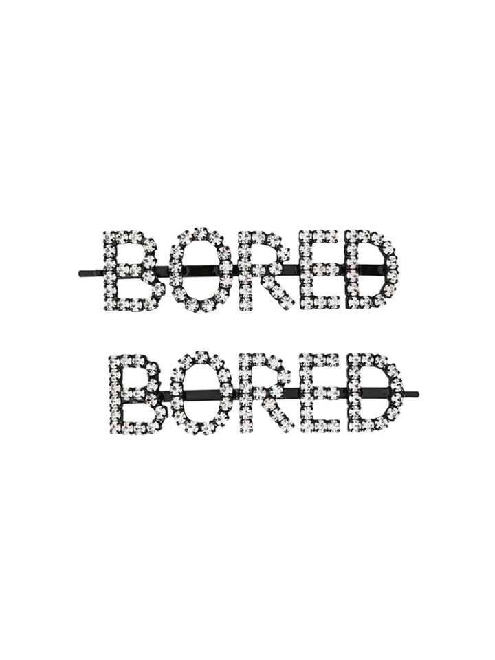 Ashley Williams Bored Hair Clipsc - Black