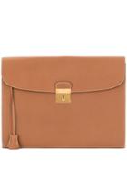 Hermès Pre-owned Flat Briefcase Style Clutch - Brown