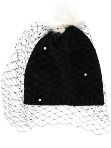 Bernstock Speirs Pompom Veil Beanie, Women's, Cashmere